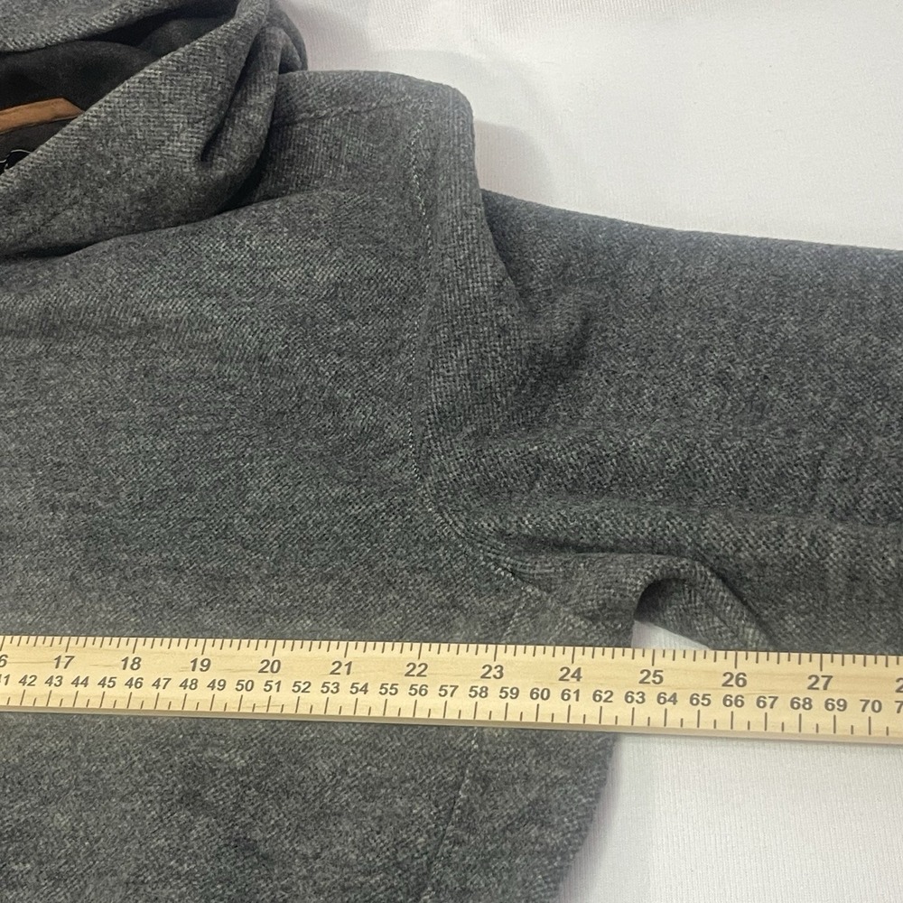 JACHS New York - Soft Wool Blend Pullover Gray Hoodie Mens Large - Picture 3 of 8
